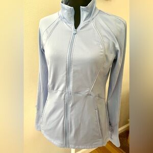 Apana Women's Soft Blue Zip-Up Jacket